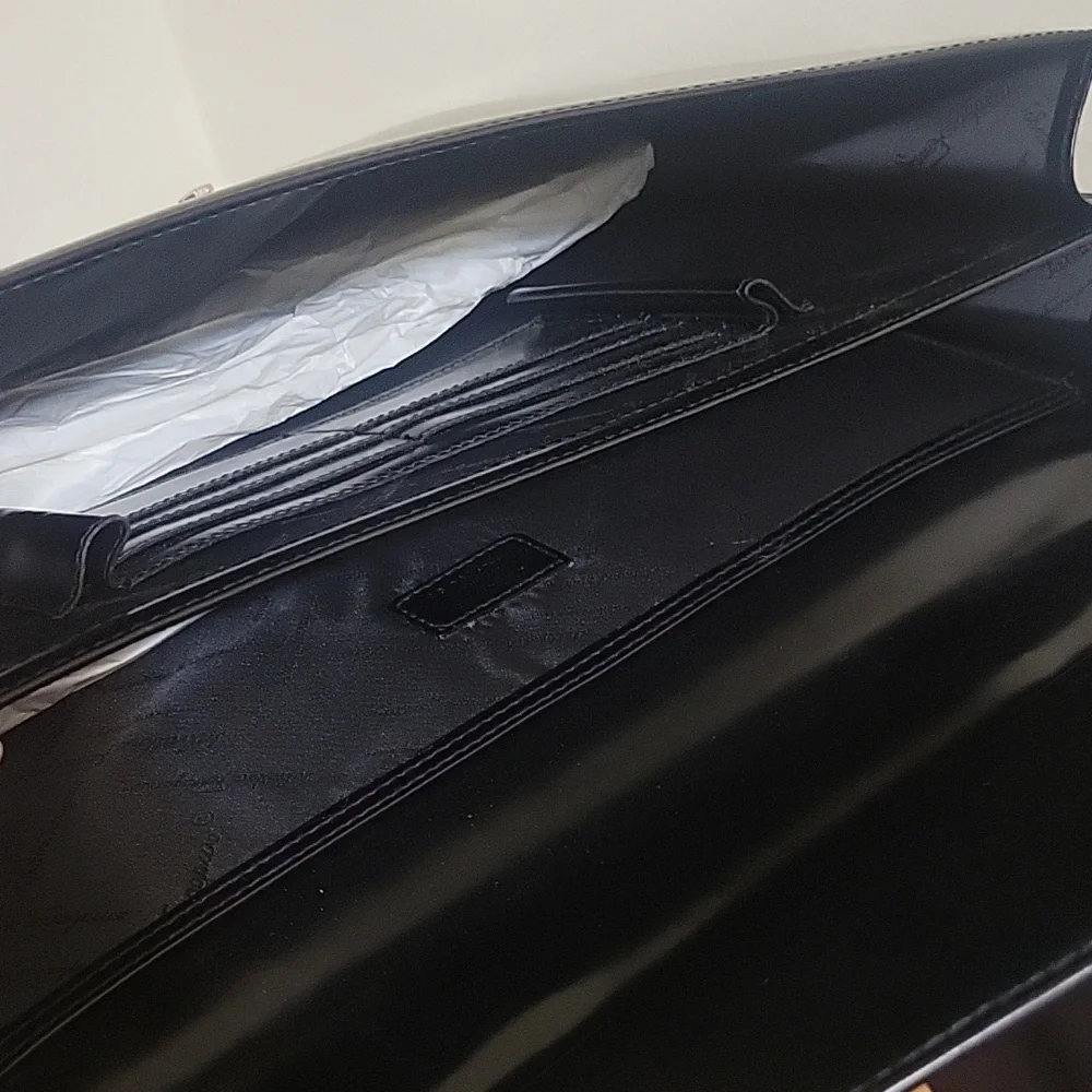 Salvatore Ferragamo Black Leather Briefcase - Picture 7 of 11